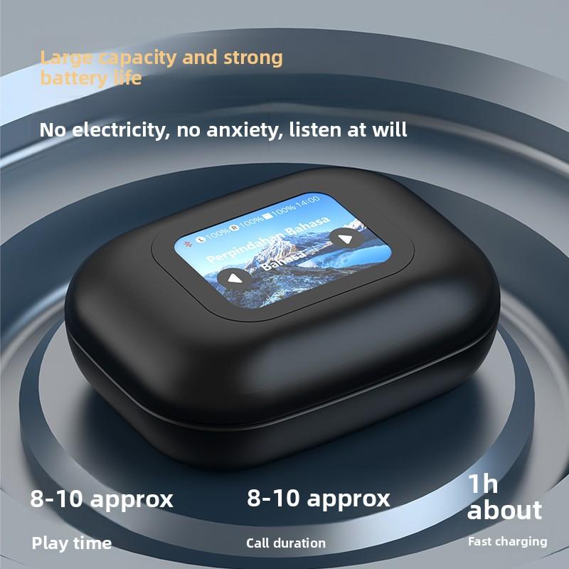New AI Translation Bluetooth Headset True Wireless Sports Long Battery Life High-end Ear Hanging Type