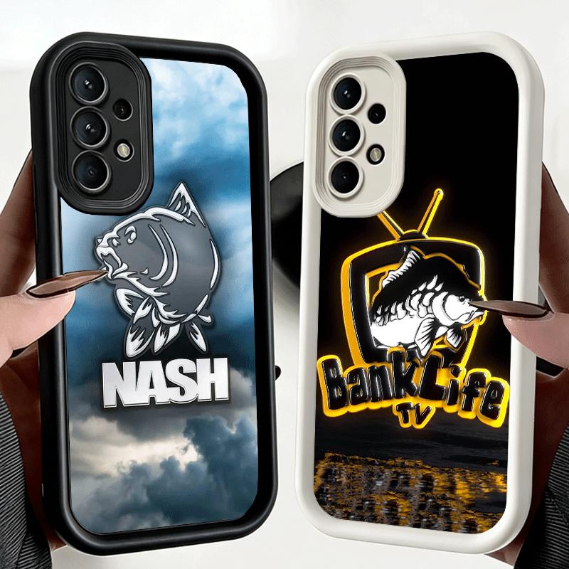 Phone Case for Samsung Galaxy A17 A16 A15 A14 A13 Nash Fishing Fish Mark A56 A36 A26 A55 A35 A25 A54 A34 A24 A53 A33 A23 A07 A06