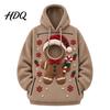 Zachte Polyester Draag Hoodie Pullover Kerst Huisdier Mannen Sweatshirt voor Vrouwen met Kangoeroe Vakantie Liefhebber