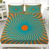 3D Bohemian Style Imagination Print Fitted Sheet Set Soft Breathable Mattress Cover Bedding Set with 1/2 Pillowcases