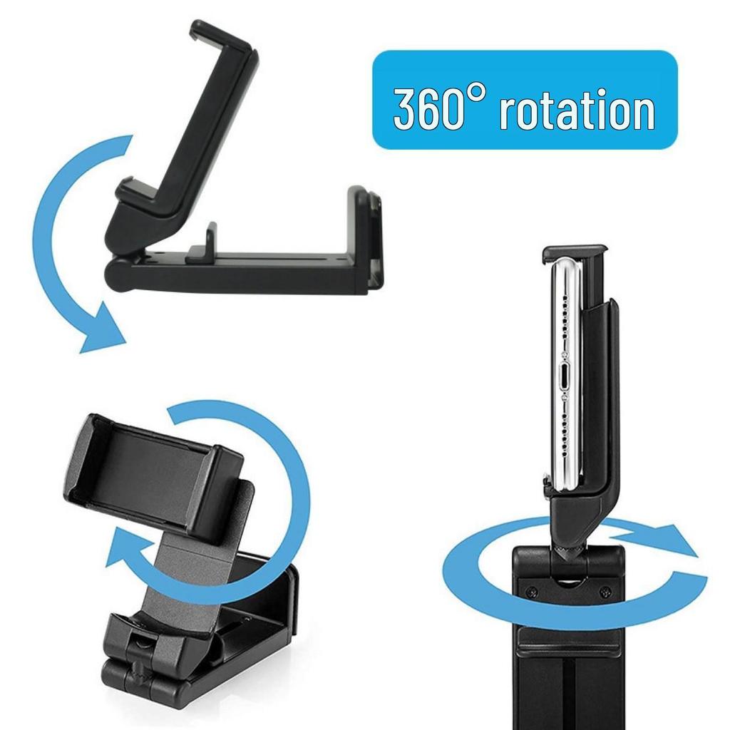 Portable 360° Rotating Phone Stand for Travel and Desktop
