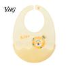 Easy Clean Toddler Bibs Silicone Baby Bib with Food Catcher Pocket, Waterproof Lightweight Adjustable Infant Eating Babies Feeding Bib, Foldable for