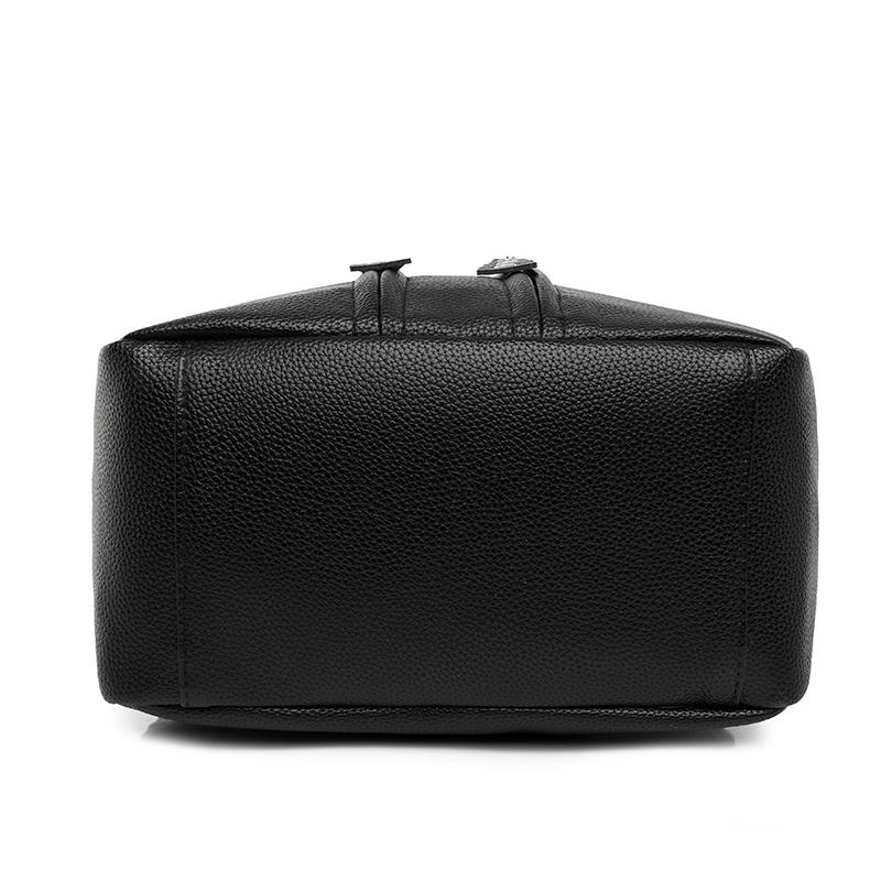 Jednobarevný dámský cestovní batoh na zip s velkou kapacitou