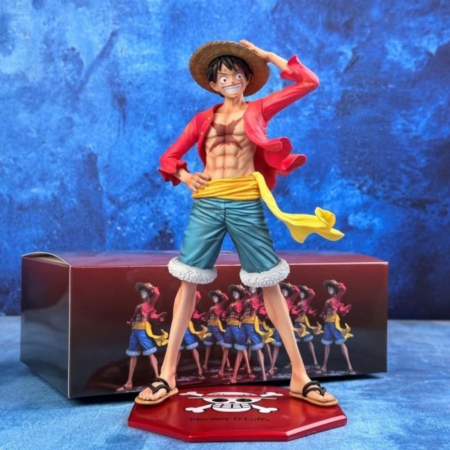 Anime One Piece Monkey D. Luffy Action Figure Collectible Model Toy 24cm, High Quality, Detailed Craftsmanship