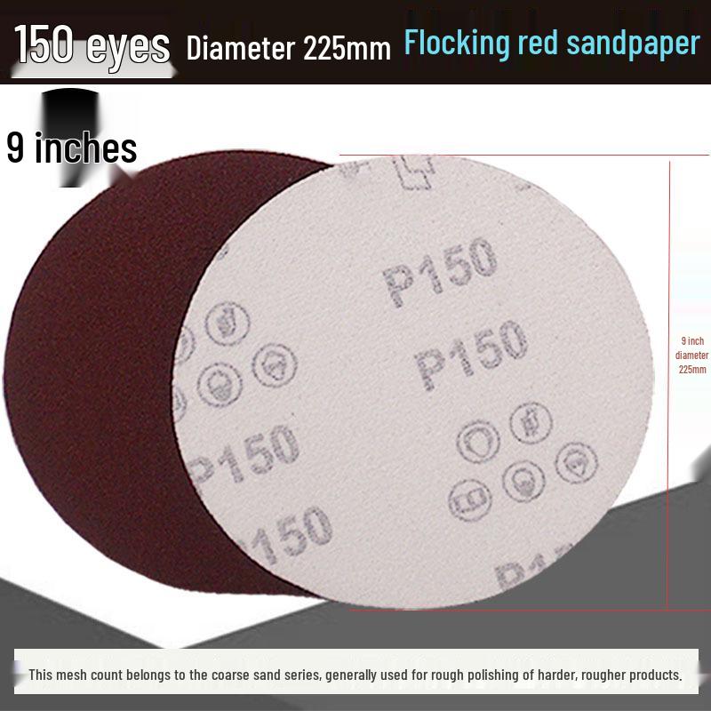 5-inch Self-Adhesive Flocked Sandpaper Disc for Sanding and Grinding (125MM)
