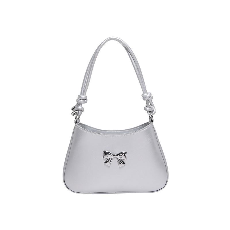 Elegant Bowknot Handheld Small Square Bag For Women In Chic Casual Style For Daily Use