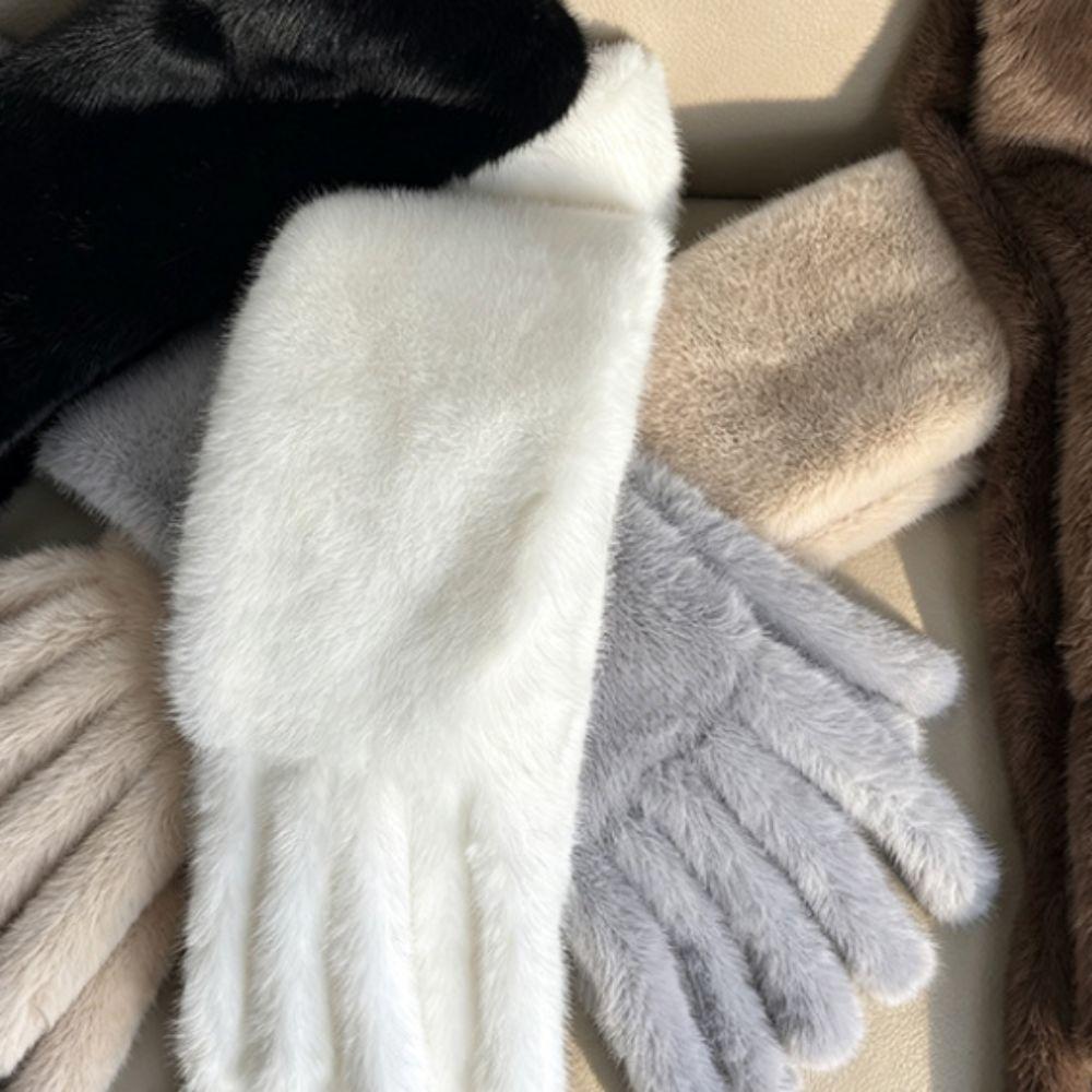Thickened Women's Scarf Windroof Winter Collar Scarf Soft Faux Rabbit Fur Scarf  Winter