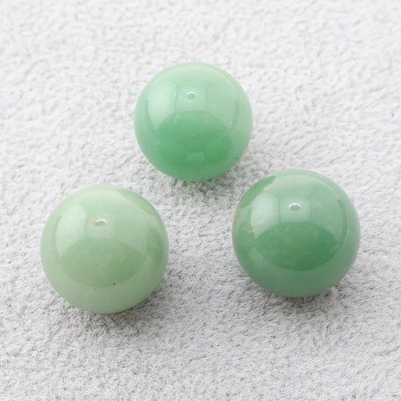 16mm Natural Crystal Agate Round Beads, Holeless, Optional Holes for DIY Ornaments