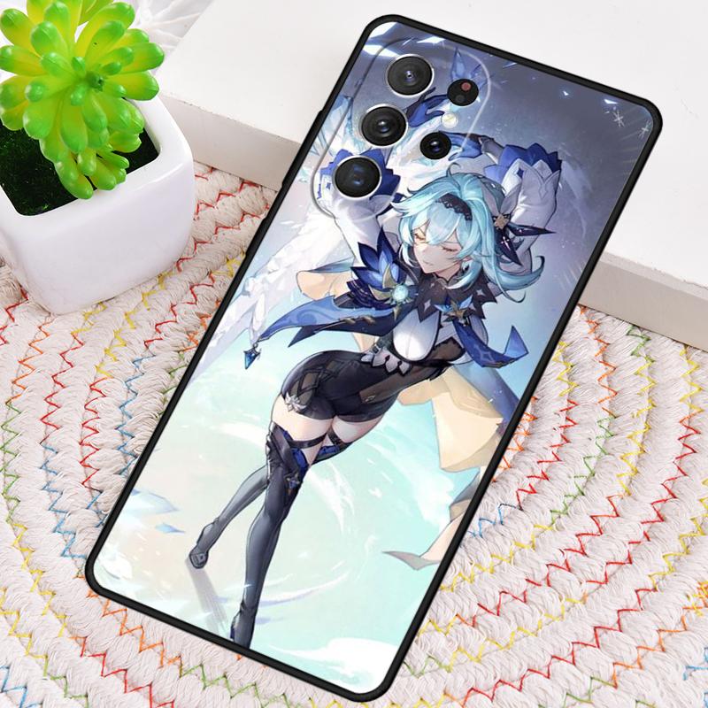 Genshin Impact Eula Game Silicone Phone Case For Samsung Galaxy Note 10 Pro S26 S25 S24 S23 S22 S21 Plus S25Ultra Capa Cover