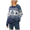 Women Christmas Sweater Long Sleeve  Christmas Tree Knitting Sweater Tops