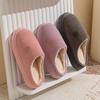 Thick-soled Plush Cotton Slippers Autumn and Winter Indoor Home Non-slip Plush Warm Couple Cotton Shoes