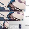 Jinx Anime Mouse Pad Pc Accessories Desk Protector Keyboard Mat NonSlip Deskmat Gamer Kawaii Cute Mouse Pads Gaming Mousepad