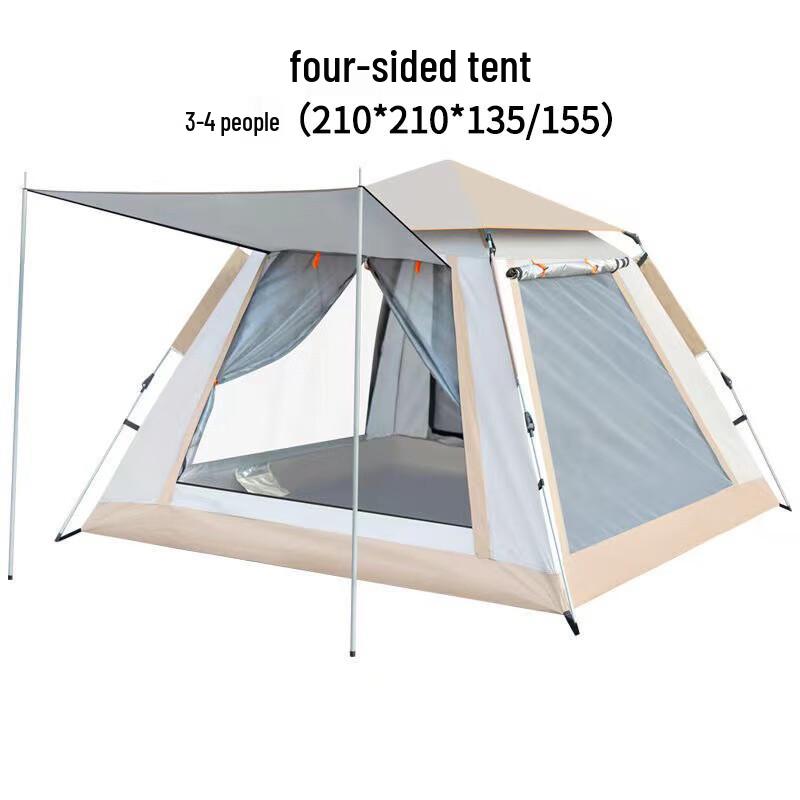 Automatic Pop-Up 3-4 Person Outdoor Camping Tent 210*210*135/155