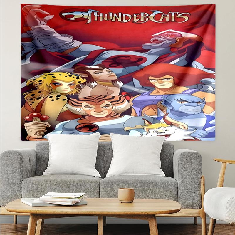 1PC Thundercats Adventure Quest Tapestry Accessories Playroom Tapestry, for Bedroom,Livingroom, dormitory Room Wall Decor Fan Birthday Gifts