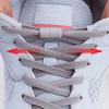 Metal Capsule Lock Shoelaces Elastic Laces Sneakers No Tie Shoe Laces Without Ties Kid Adult 0.6cm Flat Shoelace for Shoe 1Pair