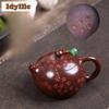 280ml Handmade Yixing Purple Clay Teapots Handmade Plum Blossom Xishi Pot Raw Ore Purple Zhu Mud Kettle Zisha Tea Set Supplies