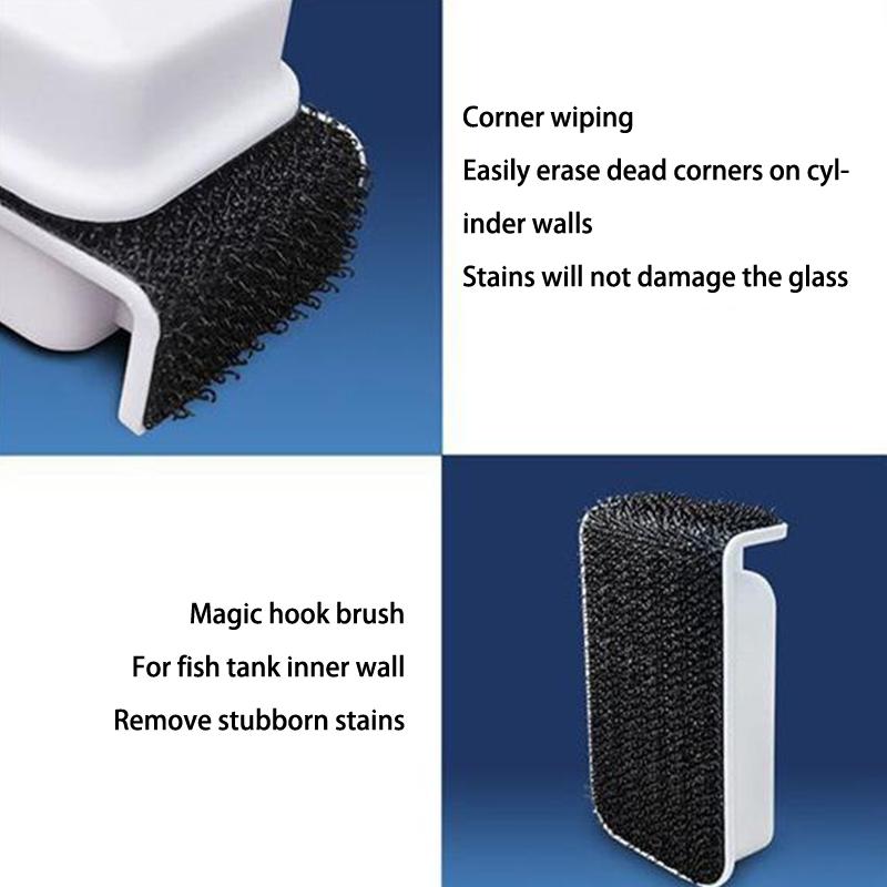 Fish Tank Magnetic Brush Aquarium Fish Tank Glass Aquarium Cleaner Super Magnetic Mini Stain Clean Brush Aquarium Cleaning Tool