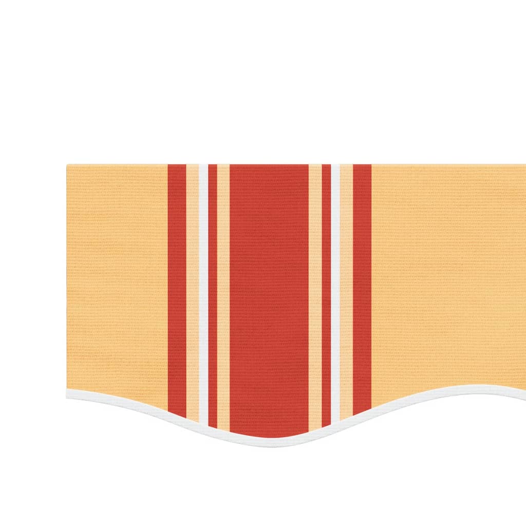 Yellow and Orange Striped Awning Valance 3.5 m
