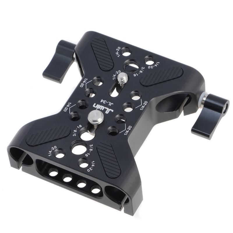 Universal 15mm Double Hole Tube Clamp Quick Release Plate For Camera Tripod Systems With Fast Installation And Stability