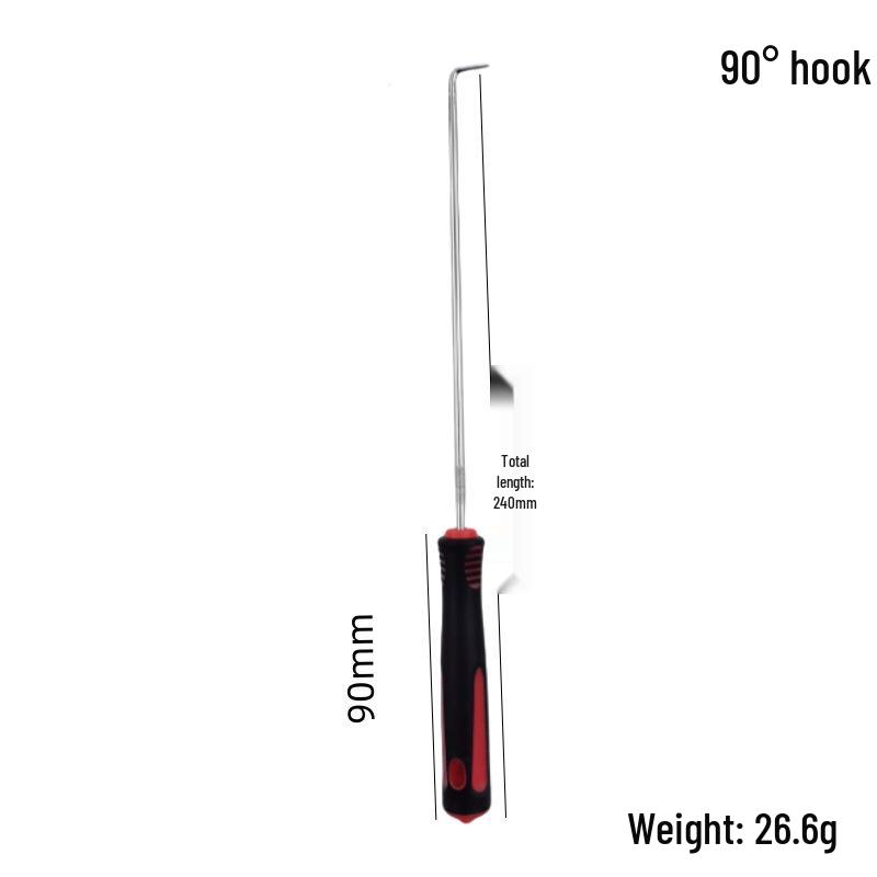 4-Piece Oil Seal Hook Set for Auto Repair - O-Ring Puller & Remover Tools