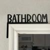 A Metal Bathroom Sign Wall Hanging a Corner Sign for Bathroom Door Frames Used for Home Decoration