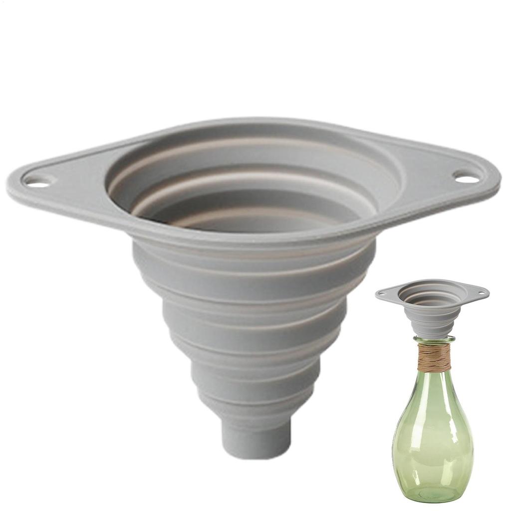 Silicone Kitchen Funnels Food Grade Folding Wide Mouth Silicone Kitchen Tool Filling Bottles Liquid Transfer Funnel For Oil