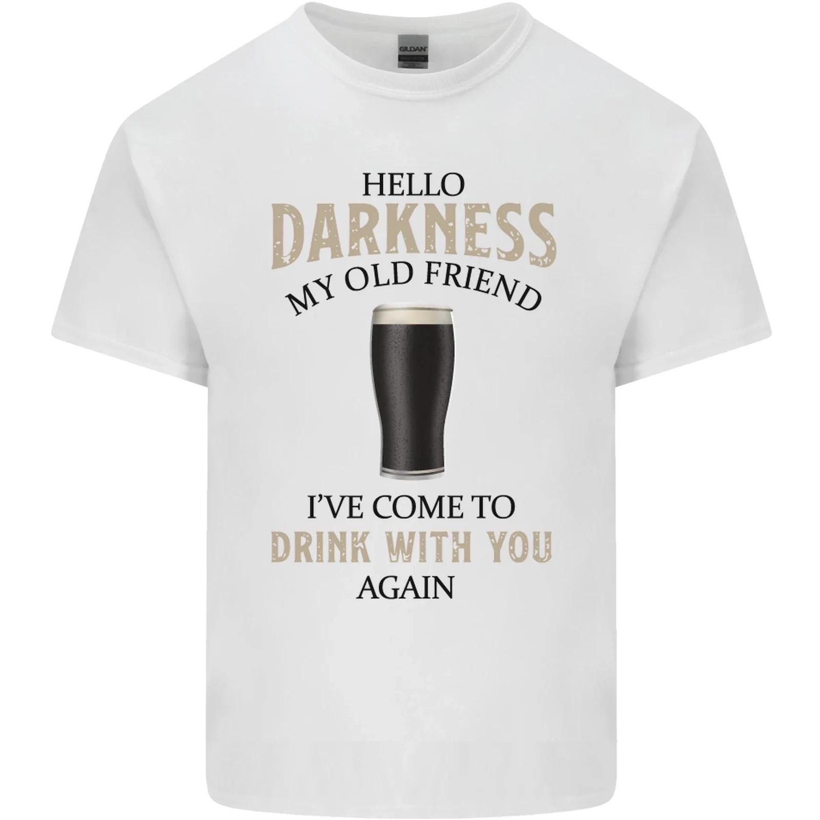 

Hallow Darkness My Old Friend Funny Alcohol Kids T-Shirt Childrens L