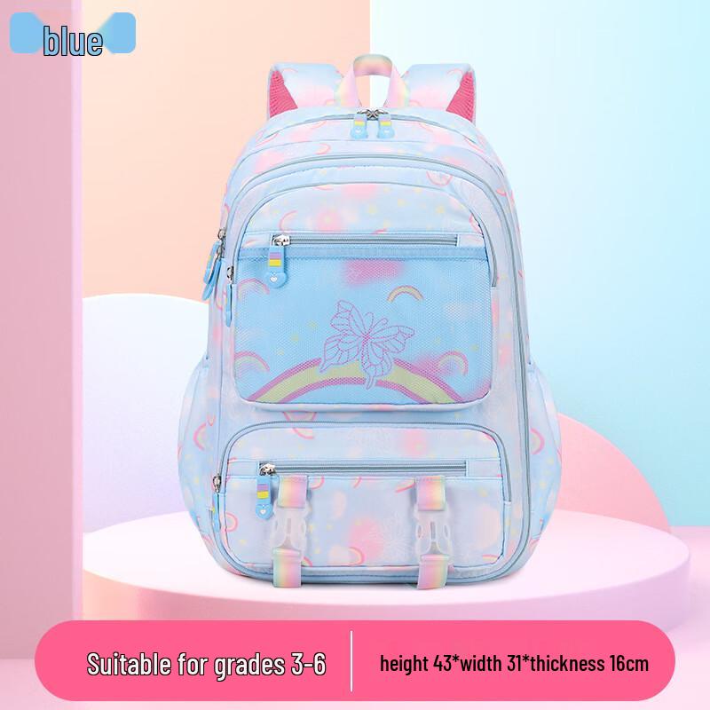 Li Shen Lightweight Rainbow Children s School Backpack