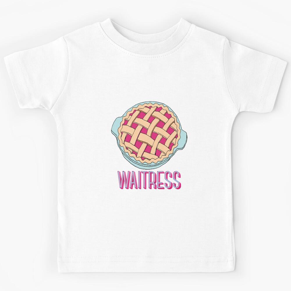 Waitress the Musical Logo and Cherry Pie - Broadway, West End Kids T-Shirt 100
