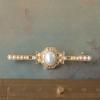 Spilla Brooch Vintage Leopardo Animale Palazzo Perla con Lega Galvanizzata Per Donne e Uomini