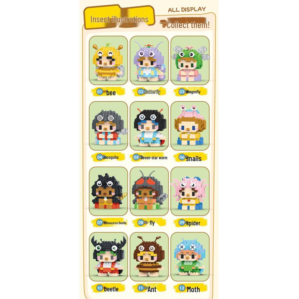 Trendy Anime Figurine Building Blocks Blind Box Toy - Compatible with LEGO, Ideal Gift for Elementary Students