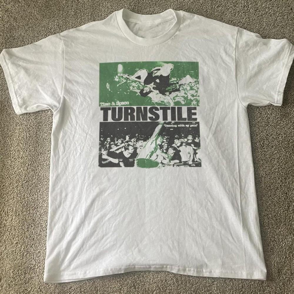 

Vintage Turnstile Band Tour Concert Unisex Heavy Cotton White All Size Unisex T-Shirt L
