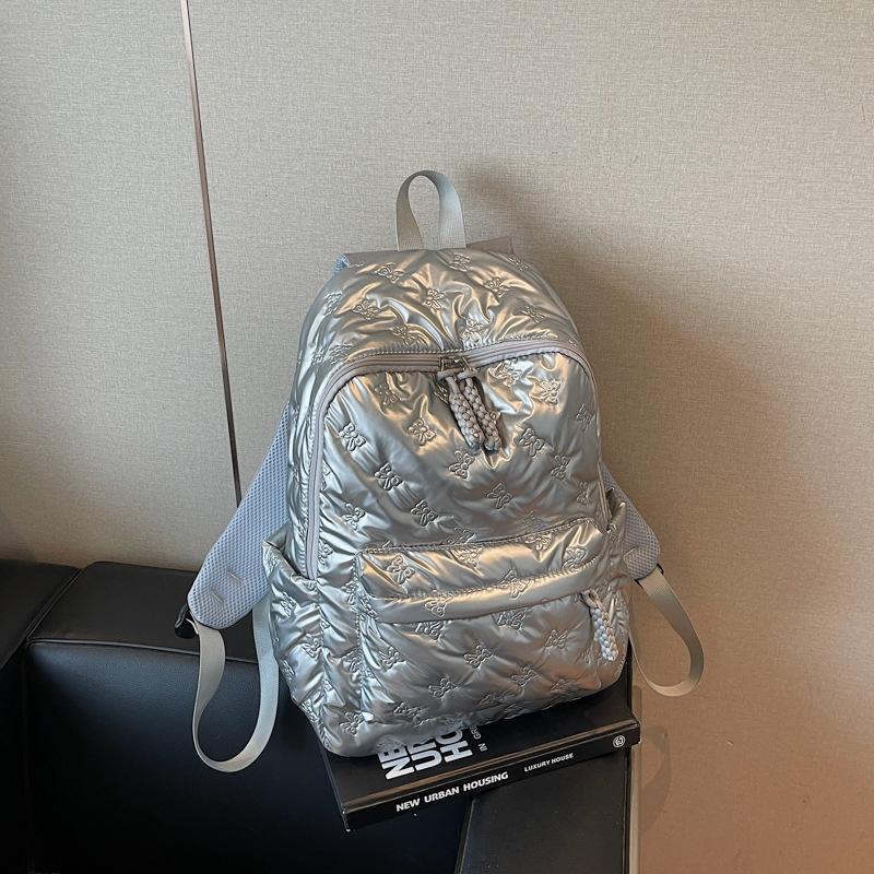 Large-capacity Cotton Clothes, Bags, Women's and Men's New Backpacks, Fashionable Students, Versatile School Bags, and Travel Backpacks.