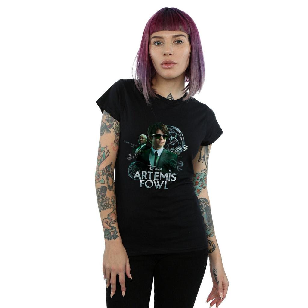 Disney Womens/Ladies Artemis Fowl Butler Poster Cotton T-Shirt