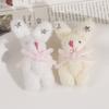 Adorable Rabbit Doll Pendant Accessory Star and Love Heart Pattern Pendant Charm Ornament Perfect for Keychains and Bags