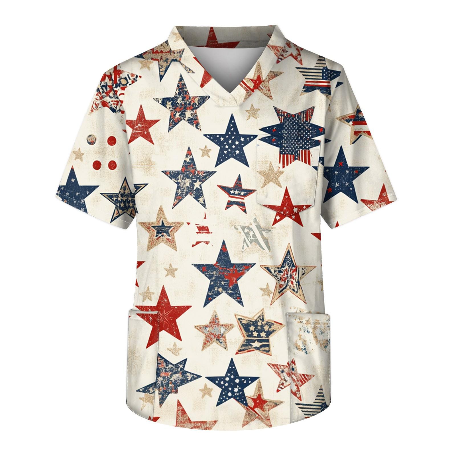 

Мужской топ с коротким рукавом, V-образным вырезом и принтом, нагрудным карманом L бежевый