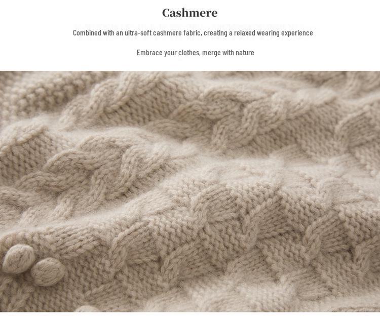 Solid Color Cable Knit Sleeveless Vest - Round Neck, Three-Needle Six-Strand Design, Perfect for Layering in Autumn and Winter