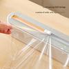 Food Cling Film Cutter Refrigerator Magnetic Plastic Wrap Dispenser with Slide Cutter Universal Aluminum Foil Organizers