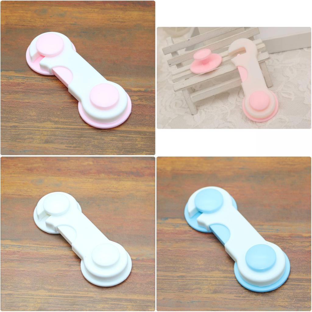 Durable Child Safety Lock Cabinet Lock Baby Refrigerator Lock Blue Pink White