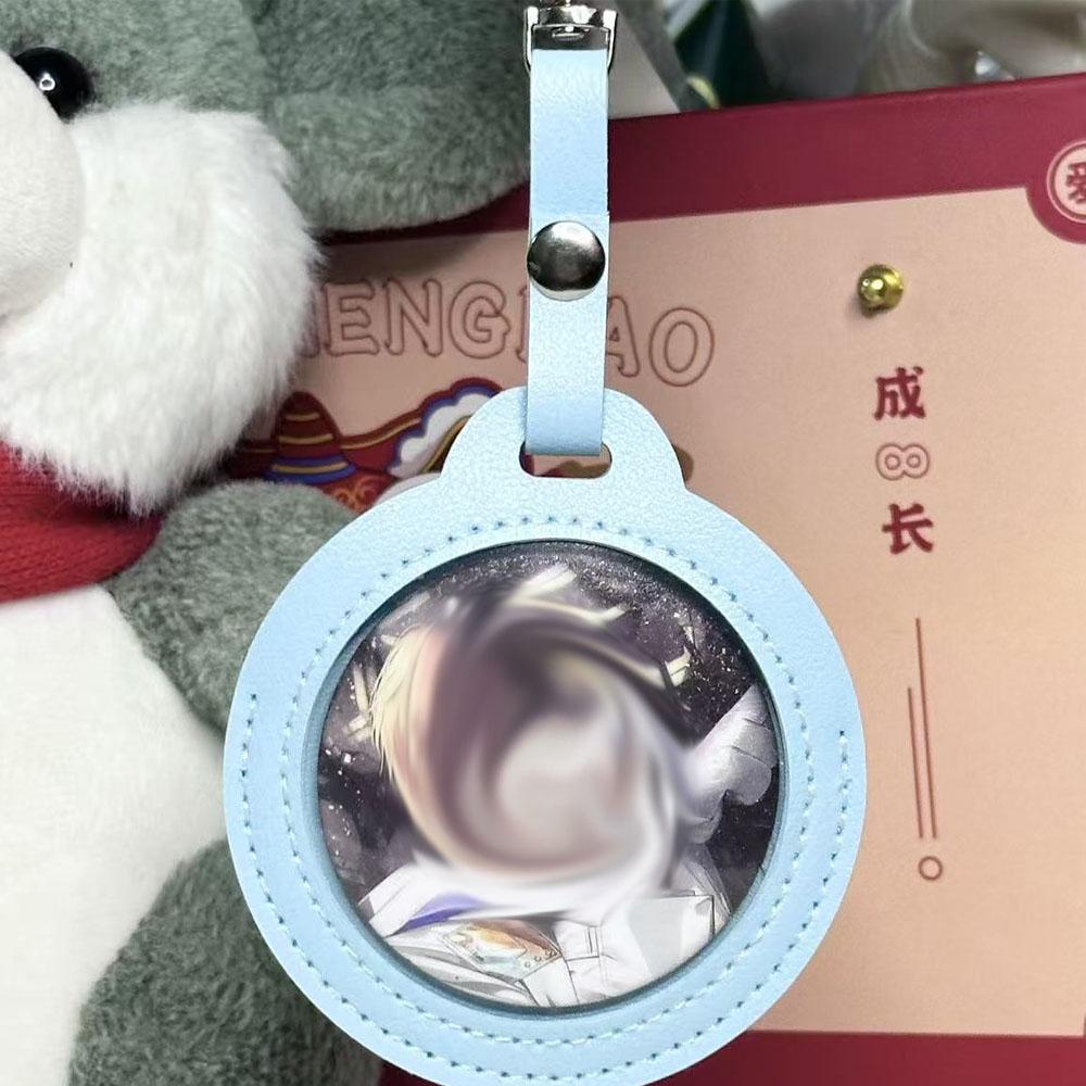 58/75mmRound Badge Holder For 58/75mm Pins Anime Button Protective Case DIY Itabag Keychain Pendant Display Bag