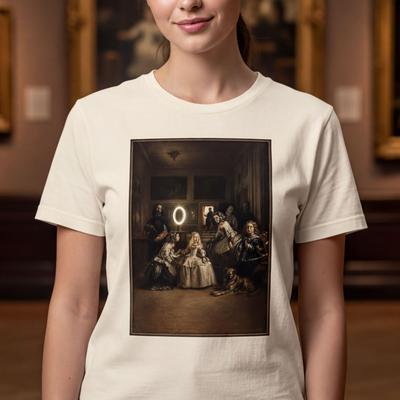 Classic Art Meme T-Shirt, Dark Academia, Ring Light Court Scene (Unisex S-4XL)