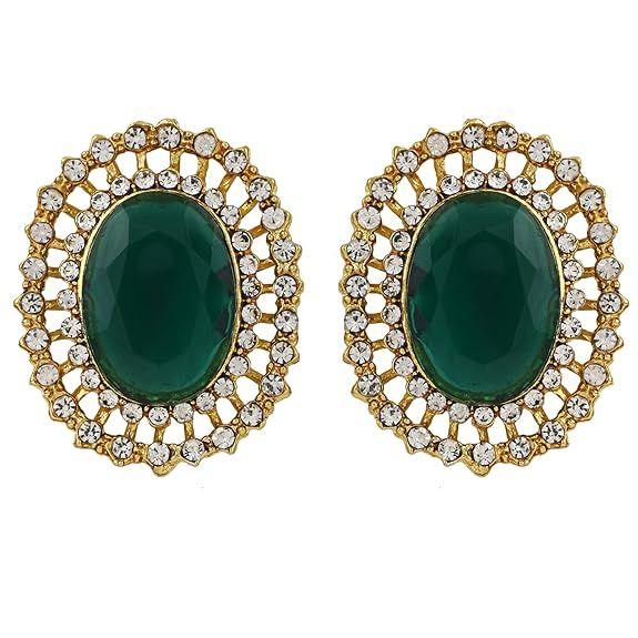 18k Gold Plated Latest Stylish Fancy Choker Traditional Pearl Necklace Jewellery Set for Women