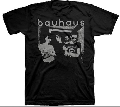 Vintage Bauhaus Shirt Men Women Retro Post Punk Band Tees 100 Cotton Harajuku Streetwear Hip Hop Casual Music Fans Tops