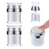 Portable Refillable Travel Cream Sample Vials Empty Squeeze Pump Vacuum Bottle Press Cream Jar Acrylic Cans Lotion Container
