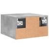 Wall Mounted Nightstand Concrete Grey 35 x 35 x 20 cm