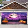 390. Halloween Garage Door Banner Background Cloth Banner Halloween Party Decoration