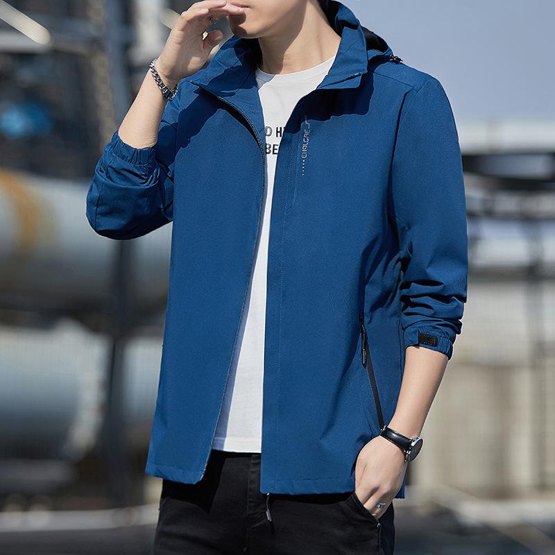 Spring New Casual Jacket Men's Spring Trend Waterproof Outdoor Jacket Men's Clothing