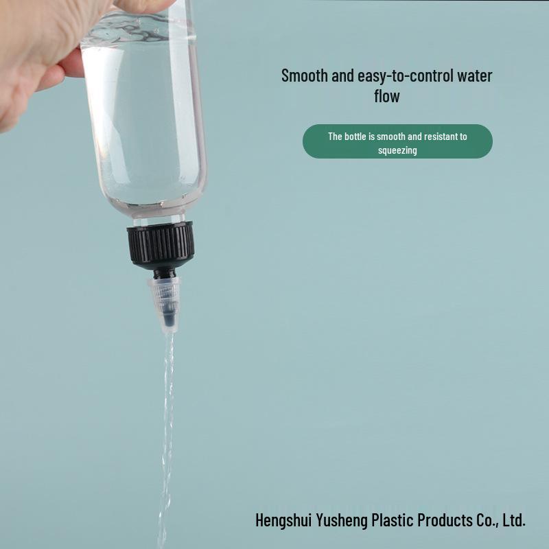 In-Stock Transparent 30ml/50ml/100ml Gel Cap Squeeze PET Bottle for Pigment Dispensing