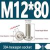 ISO7380 Stainless Steel Hex Drive Dome Head Screws - M2 to M16