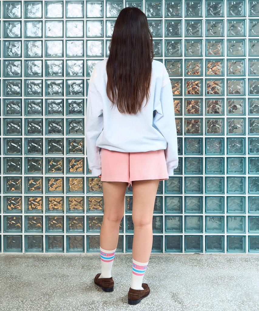 Iuteu Pigment Waffle Shorts / Light Pink